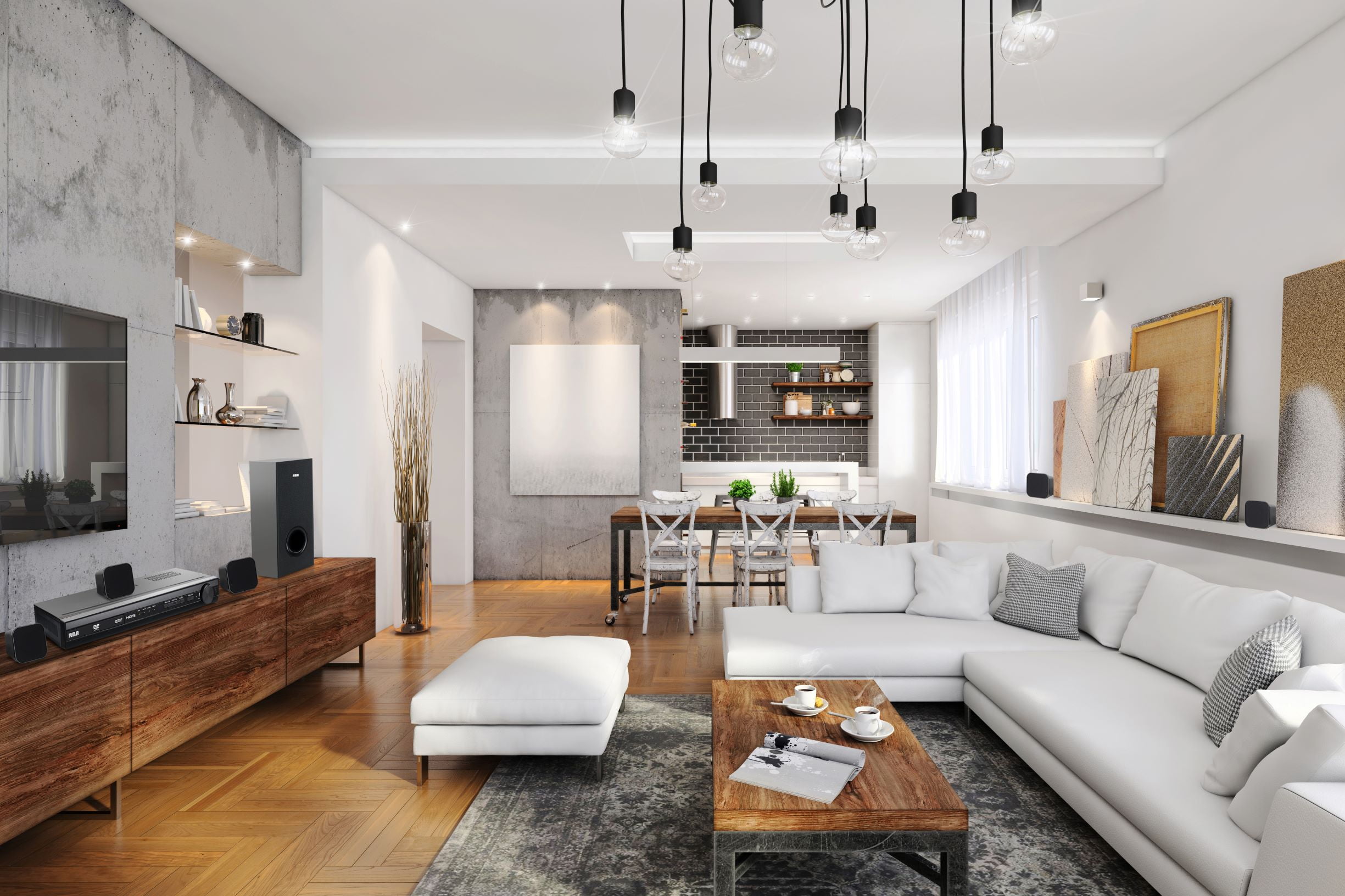 rca dvd home theater system with hdmi 1080p output 8 pc box