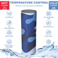 thumbnail image 5 of Camouflage 20 Oz Stainless Steel Skinny Tumbler – Vacuum Insulated Slim Travel Cup with Lid & Stainless Steel Straw, 360° Full Wrap Printed Tumbler for Home, Office & Outdoor Use, 5 of 6