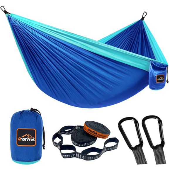 Hamaca de Camping AnorTrek Súper Ligera Portátil Azul