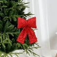 thumbnail image 7 of YIKA Christmas Bow Decorations Sequined Bow Pendants Window Decorations Christmas Tree Decorations Christmas Decorations Christmas Decorations Indoor Red, 7 of 7