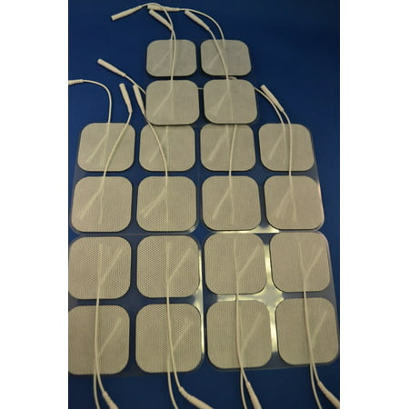 40 Electrode Pads Tens Units 2x2Inch White Cloth (Best Home Tens Unit)