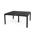 thumbnail image 2 of Antique Black Aluminum Table with Woven Details | Used for Outdoor Family Dinners | Ensures Lightweight and Sturdy Structure, 2 of 4