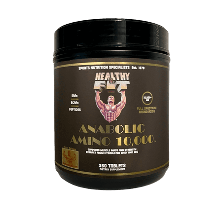 Healthy 'N Fit Nutritionals Amino 10000 - 360 Tablets : Full Spectrum Amino Acids from Premium Sources