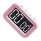thumbnail image 2 of Reloj despertador Methold con pantalla LCD grande y clara Electrodomésticos Rosa, 2 of 6