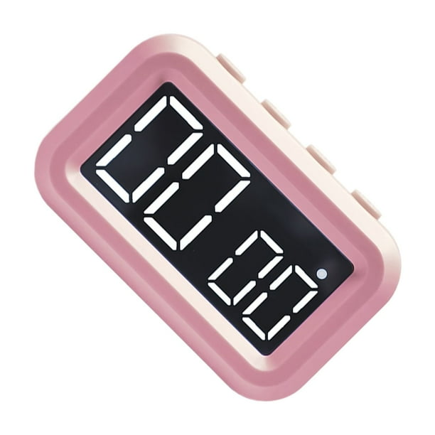 Bewildely Reloj electrónico portátil, ligero y práctico, opciones de colocación versátiles, magnético equipado Electrodomésticos Rosa