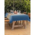 thumbnail image 3 of Outdoor Tablecloths with Umbrella Hole & Zipper, Navy Blue Ombre 60 x102 Inch Rectangle Tablecloths, Modern Yellow Gradient Farmhouse Art Waterproof Table Cloth, Patio/Pool/Picnic Table Covers, 3 of 8