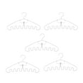 thumbnail image 2 of Kuervmo 5Pcs Coat Hanger Waves Multi-port Support Lightweight Multipurpose Smooth Edge Clothes Hanger Home Supplies, 2 of 8