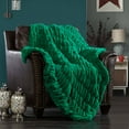 thumbnail image 6 of Leone Throw Blanket Cozy Super Soft Ultra Plush Decorative Shaggy Faux Fur, 6 of 6