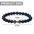 thumbnail image 2 of Designice 2Pcs Beaded Fitness Bracelet,Creative Fashionable Weight Lifting Bracelet,Sleek Alloy Dumbbell Bracelet, 2 of 8