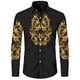 thumbnail image 1 of Camisa de manga larga con botones y estampado gráfico de palma de león en HD para hombre, moda informal para exteriores, novedad primavera verano, 1 of 6