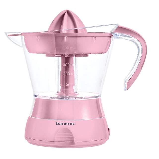 Exprimidor de cítricos Taurus Jarra de plástico de 500ml Color Rosa