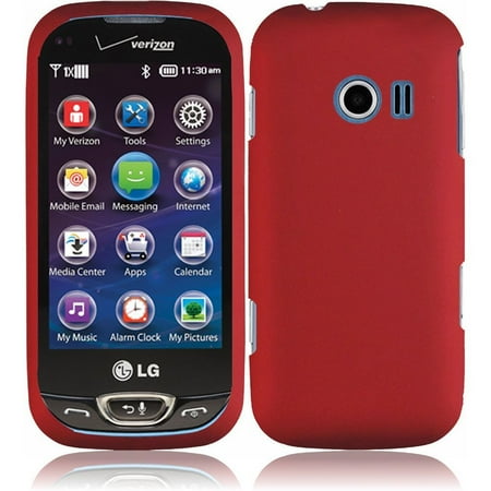Lg Extravert Vn271 Rubber - For LG Extravert 2 VN280 Rubberized - Red