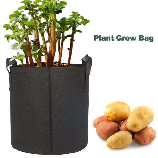 Maceta de fieltro para patatas, bolsa para cultivo de tomate vegetal, maceta para jardín (7 galones) Likrtyny 6pc5qc0ny7sy4ej3