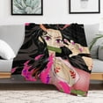 thumbnail image 6 of Demon Blanket Slayer Nezuko Flannel Throw Blankets Soft Pile Cozy Plush Throw Blanket for All Seasons, 3D Printed Warm Blanket for Sofa Beds Home Decor, 6 of 10