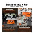 10 Inch Table Saw with Stand - Electric Cutting Machine 5000 RPM - 25in ...