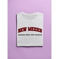thumbnail image 3 of Retro College Style New Mexico T-Shirt Women -Image by Shutterstock, Female Large, 3 of 4