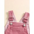 thumbnail image 4 of Suealasg Baby Girl Summer Corduroy Overalls 3 6 12 18 24 Months Infant Girls Jumpsuit Casual Suspender Pants Clothes, 4 of 7