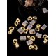 thumbnail image 1 of Cadena de luces decorativas con forma de bola de onda y estrellas, con luz LED de alambre de cobre y botón en forma de caja blanca pequeña, 1 of 3