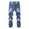 thumbnail image 3 of Ripped Denim Jeans for Boys Boy's Skinny Fit Distressed Blue Jeans for Boys Back to School Clothes Boys Clothing Size 9-10 Years, 3 of 8