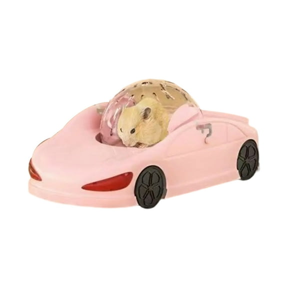 Interactive Hamster Running Car Toy Fitness Wheel Clear Vehicle for Safe Indoor Exercise and Simple Maintenance
