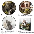 thumbnail image 3 of Designart "Enchanted Castle Sketch I" Castles Floater Framed Canvas Art Print, 3 of 5