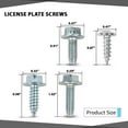 thumbnail image 4 of CROSSDESIGN 800 License Plate Screws (100 each / 8 different) fit for Auto Dealers, 4 of 10