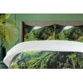 thumbnail image 4 of Ambesonne Scenery Duvet Cover Sets, Punkevni Cave in Czech, 2-Queen, Green, 4 of 7
