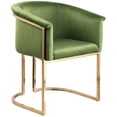 thumbnail image 1 of Meridian Furniture Tierra Olive Velvet Dining Chair, 1 of 8