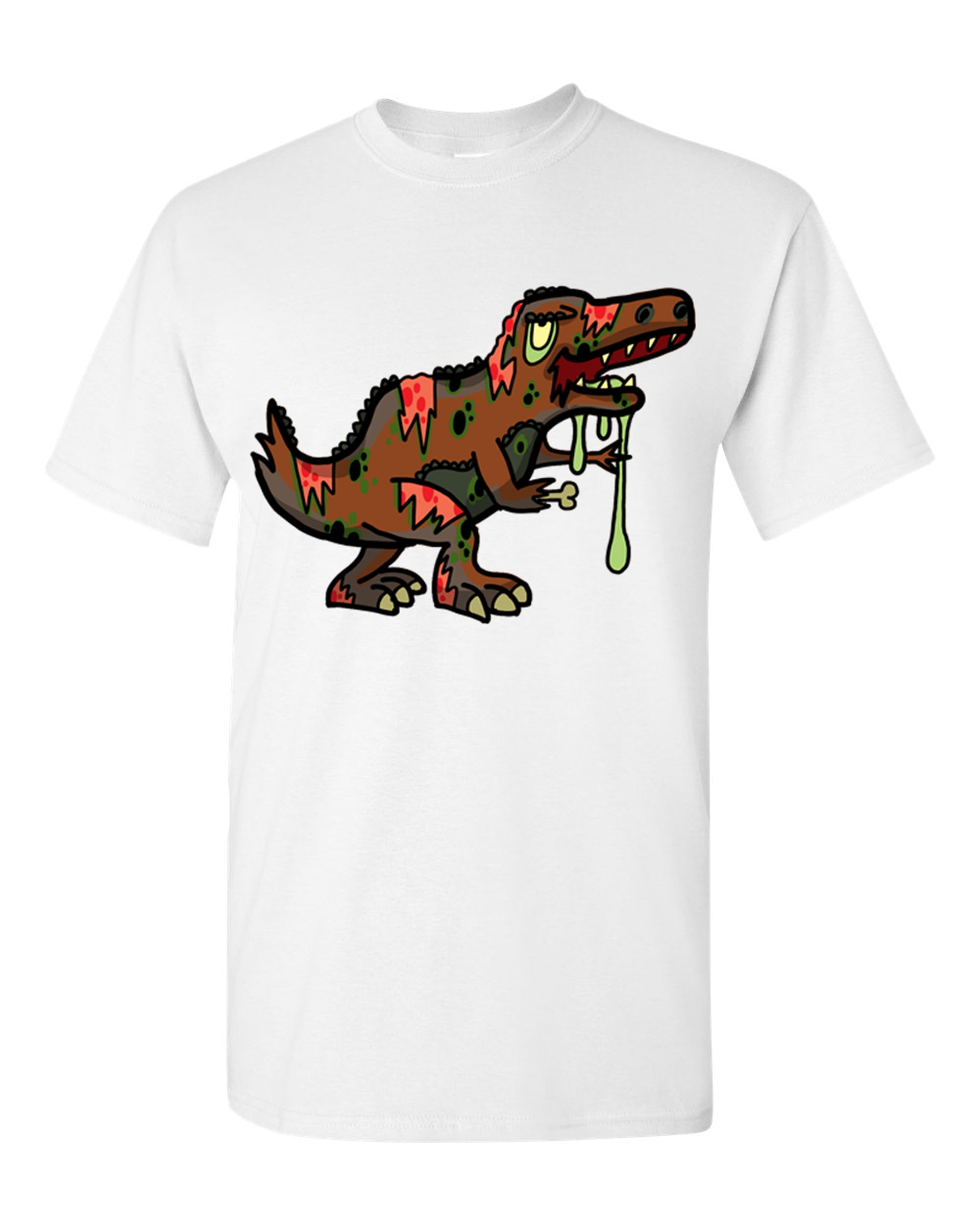 City Shirts - Zombie T-Rex Dinosaur Undead Animals Adult DT T-Shirt Tee ...