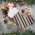 thumbnail image 6 of GZHJMY Christmas Stocking, Personalized Mexican Serape Stripes Large Candy Stocking, 1 PCS Hanging Gift Xmas Stocking Decoration for Family Holiday Party Ornaments Decor Fireplace, 6 of 7