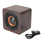 Haut-parleur Bluetooth multi-fonctions rétro sans fil Haut-mère Bluetooth portable sans fil mini Haut-parleur adapté aux voyages à domicile à l'extérieur[Walnut]