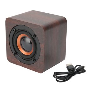 Haut-parleur Bluetooth multi-fonctions rétro sans fil Haut-mère Bluetooth portable sans fil mini Haut-parleur adapté aux voyages à domicile à l'extérieur[Walnut]