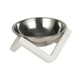 thumbnail image 2 of Cuenco para gatos Yuyangstore Alimentador de agua ajustable Acero Blanco, 2 of 8