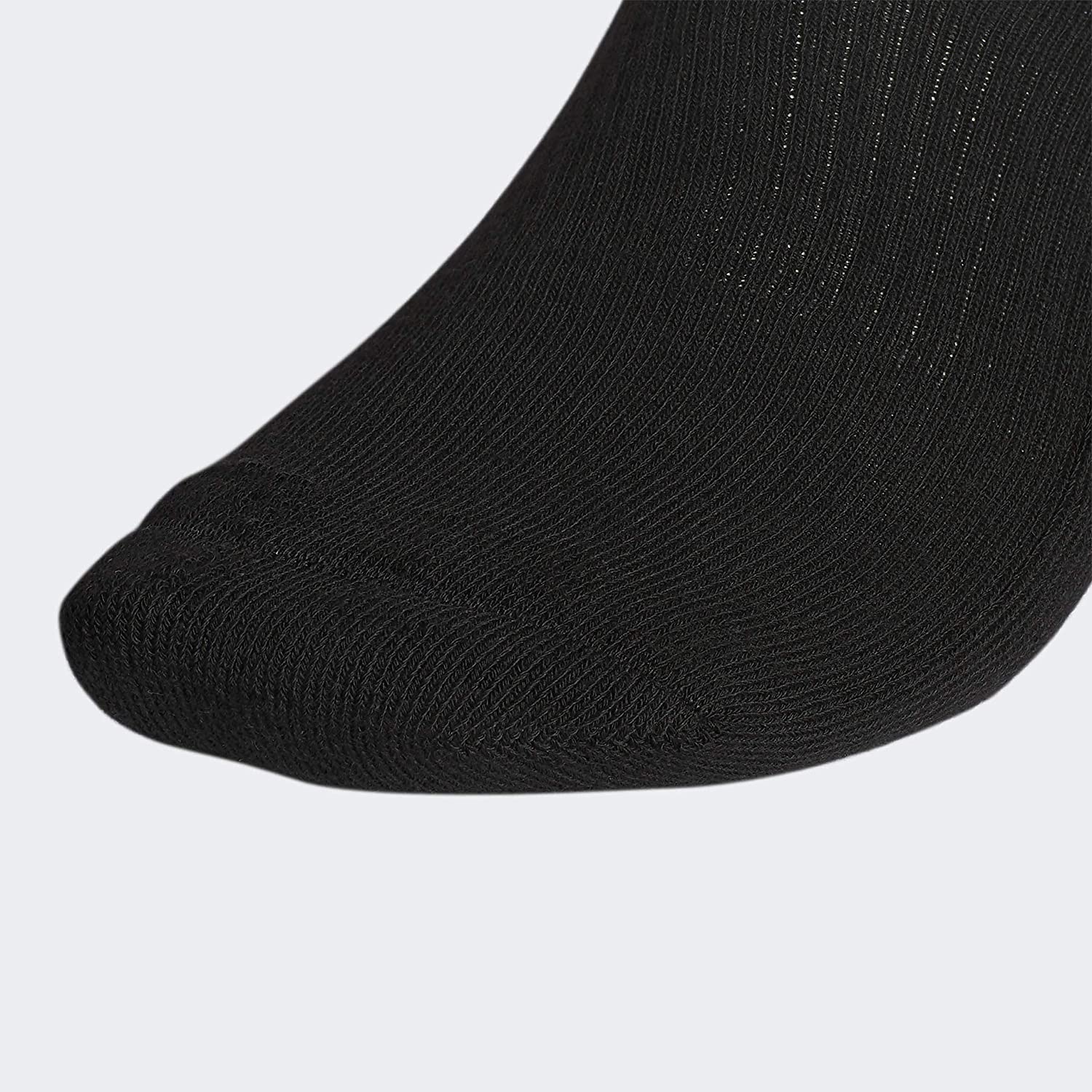 ADIDAS Mens 6 Pack Black Logo Casual Ankle Socks 12-15 - image 5 of 7