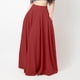thumbnail image 2 of Falda larga plisada holgada informal para mujer: cintura elástica, color liso, largo maxi para todas las estaciones, tallas S-XXL, 2 of 5