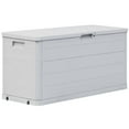 thumbnail image 1 of vidaXL Garden Storage Box 280 L Light Grey, 1 of 5