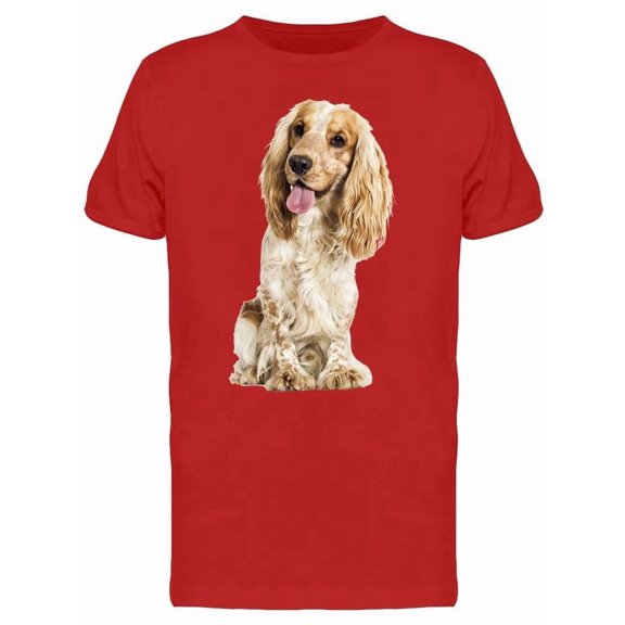 Cute Dog Sticking Out His Tongue T-Shirt Men -Image by Shutterstock, Male Large