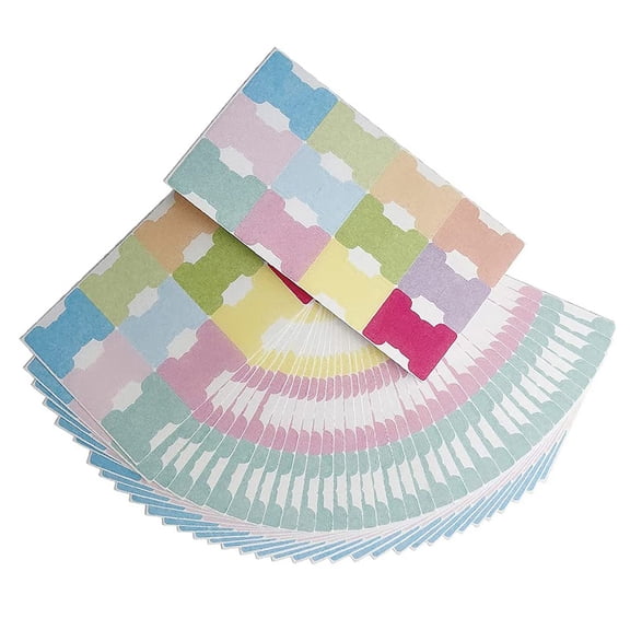 120Pieces Adhesive Label Page Marker Colored Label Writable Label Sticker for Notebook Journal
