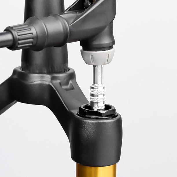 Adaptador de válvula de horquilla de bicicleta Adaptador de válvula Schrader de horquilla de bicicleta Universal convertidor de adaptador inflable de horquilla de aire de bicicleta de montaña MTB de aleación de aluminio FLhrweasw Nuevo
