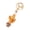 Yellow, variant on Keychain Sparkling Rhinestones Inlaid Cactus Design Keychain Pendant Enamel Oil Drip Process Smooth Edges Spring Buckle Key Holder Backpacks Accessory