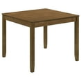 thumbnail image 3 of Rowland Honey Brown 5-piece Dining Set | Contemporary wood dining table with cushioned slat-back chairs, ideal for modern kitchens or dining rooms, 3 of 12
