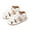 White, variant on Baby Girls Sandals Spring Summer Autumn Breathable Airflow Tech Soft Sole Non-Slip Toddler Shoes for 6-24 Months Girls Comfortable Casual Outdoor Playtime First Walkers