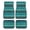 Aztec Turquoise, variant on Pzuqiu Car Floor Mats Anti-slip All Weather Protection Car Mats Polyester Anti-slip Backing Interior Accessories Decor, Fit for Van Truck SUV, Cute Ladybug
