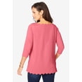 thumbnail image 2 of Jessica London Women's Plus Size Scallop Boatneck Tunic, 2 of 6