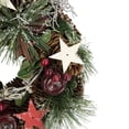 thumbnail image 3 of Northlight 10" Unlit Stars, Berries and Pine Cones Pine Christmas Wreath, 3 of 3