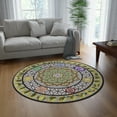 thumbnail image 4 of Mudras Round Rug | Area Rug | Meditation Rug | Yoga Rug | Chakra Rug, 4 of 4