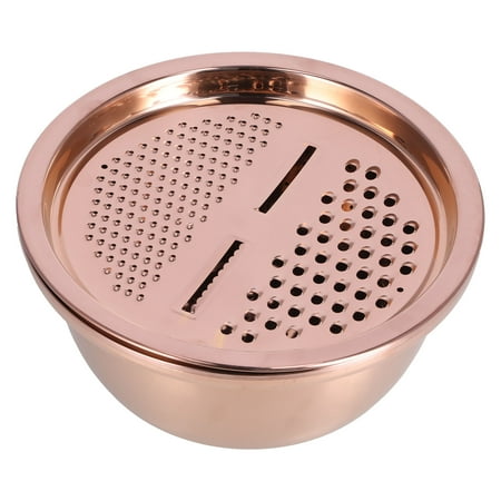 Premier Housewares Grattugia Piccola Oro Rosa Alchemist – 4 Lame In Acciaio Inox – Per Formaggio, Verdura, Frutta E Aglio (9x21x9 Cm)