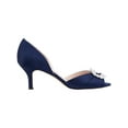 thumbnail image 2 of Nina Womens Corrine Satin Peep-Toe D'Orsay Heels, 2 of 3