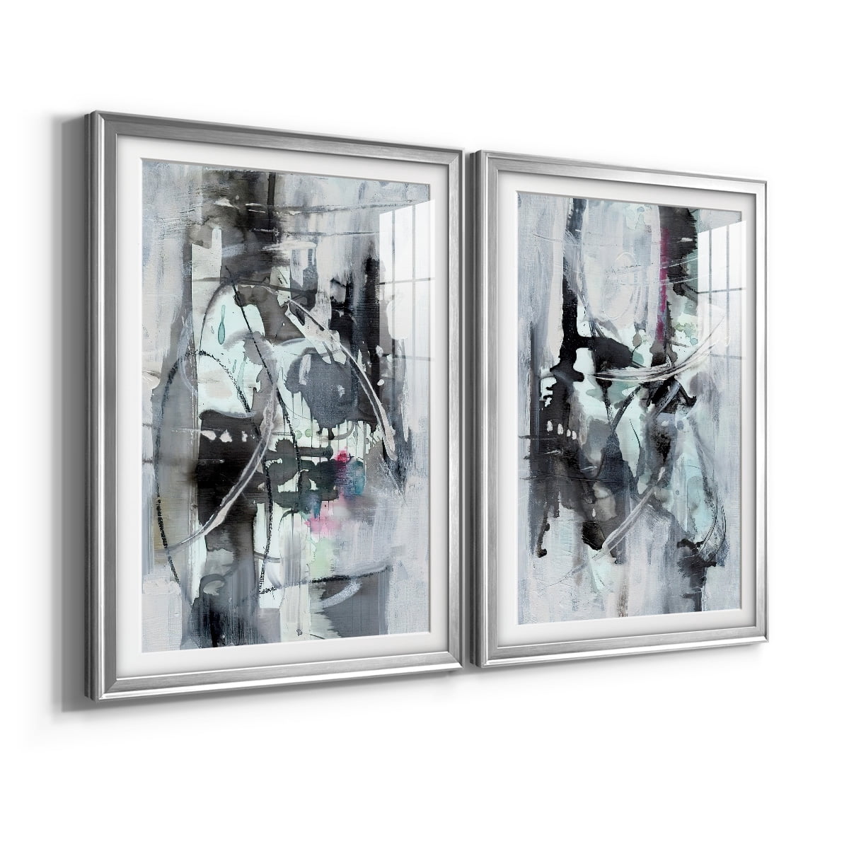 Wexford Home Indian Lore I Premium Framed Print, 30.5" x 42.5" - Ready to Hang, Silver (Set of 2)