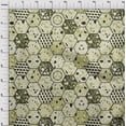 thumbnail image 4 of oneOone Rayon Light Green Fabric Geometrical Hexagon Stone Texture Sewing Craft Projects Fabric Prints By Yard 56 Inch Wide, 4 of 4